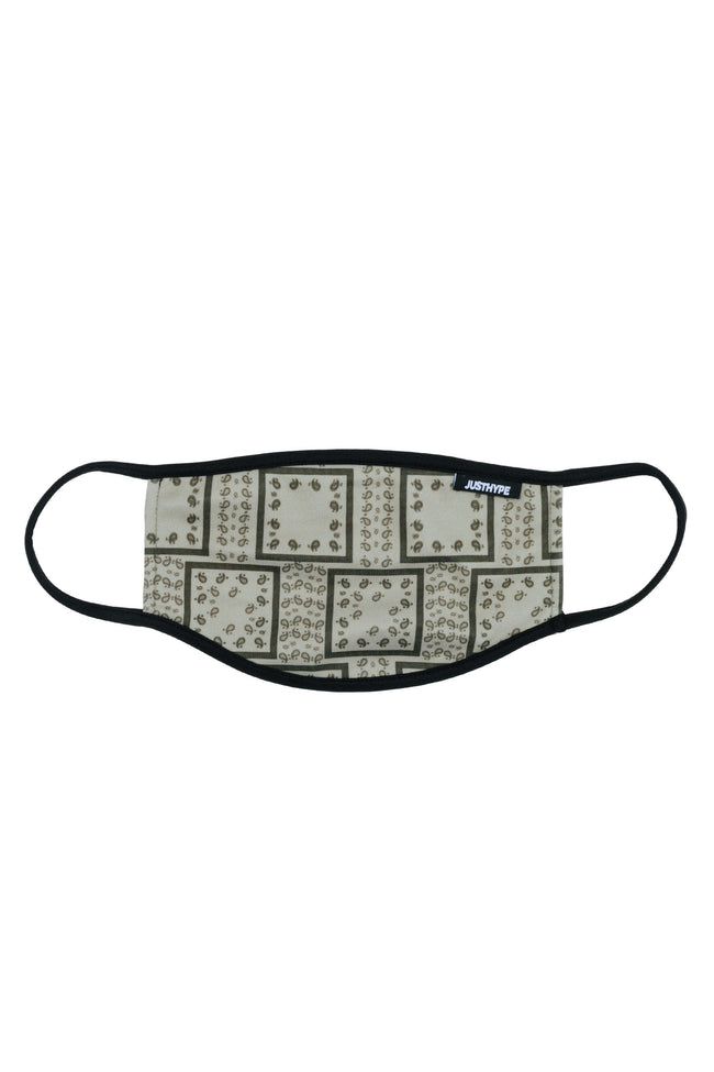 Hype Adult Brown Bandana Squares Face Mask