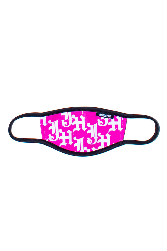 HYPE KIDS PINK GOTHIC LOGO FACE MASK