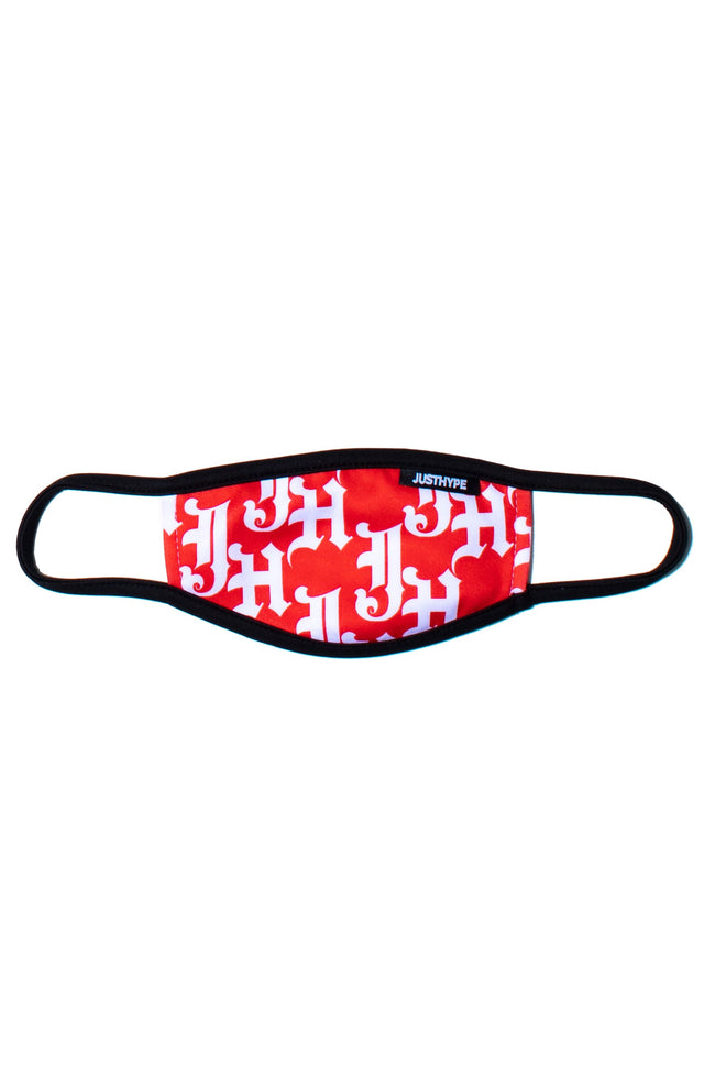 HYPE KIDS RED GOTHIC LOGO FACE MASK