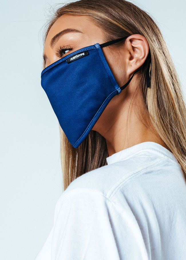 Hype Adult Navy Adjustable Face Mask