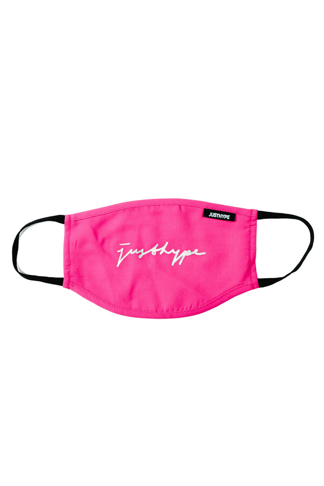 Hype Adult Pink Foil Signature Face Mask