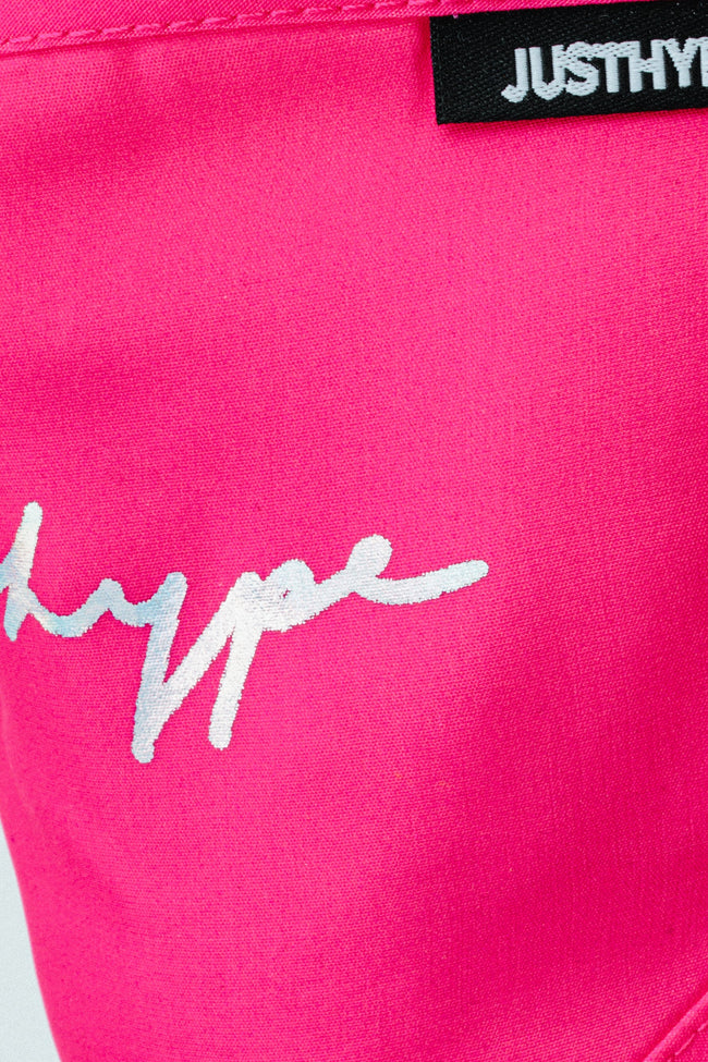 Hype Adult Pink Foil Signature Face Mask