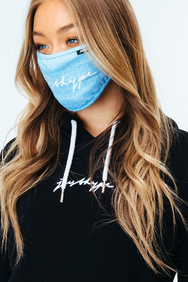 Hype 3X Adult Multi Denim (Look) Face Mask