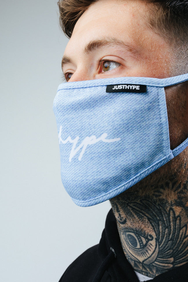 Hype 3X Adult Multi Denim (Look) Face Mask