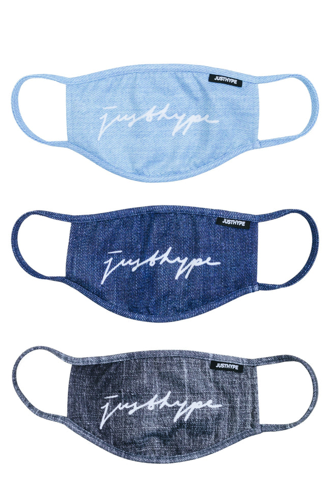 HYPE 3X ADULT MULTI DENIM (look) FACE MASK