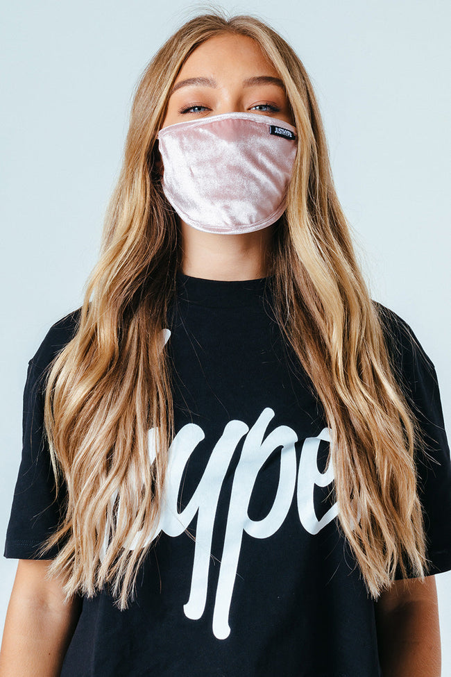 Hype Adult Pink Velvet Face Mask