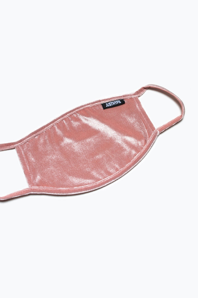 Hype Adult Pink Velvet Face Mask