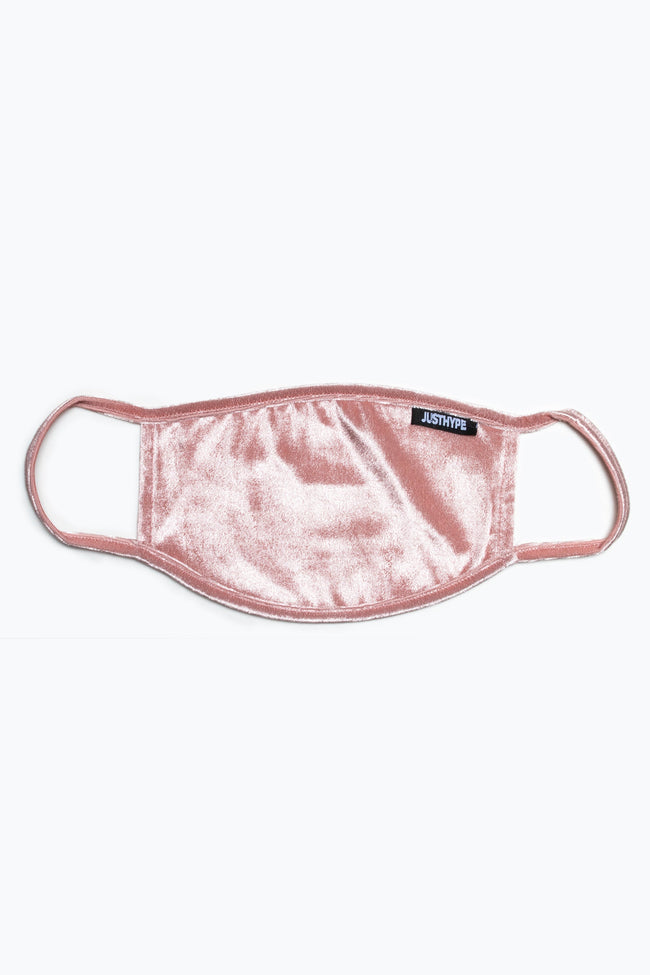 Hype Adult Pink Velvet Face Mask