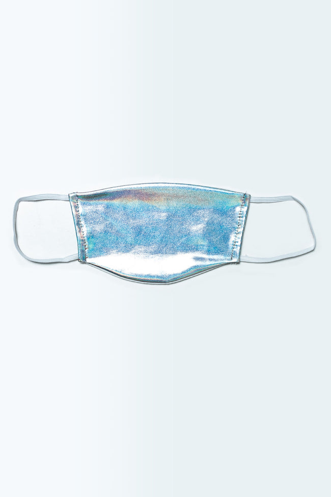 HYPE KIDS SILVER HOLO FACE MASK