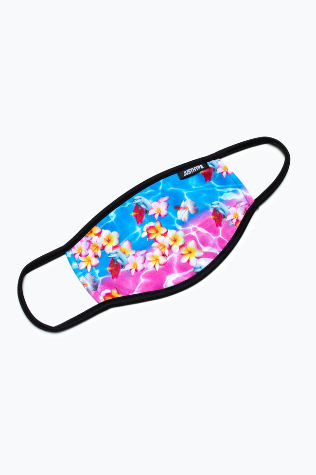 Hype Adult Pool Floral Face Mask