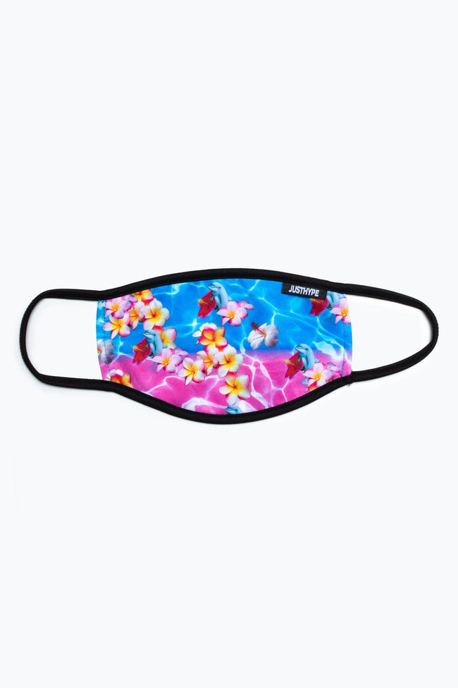 Hype Adult Pool Floral Face Mask