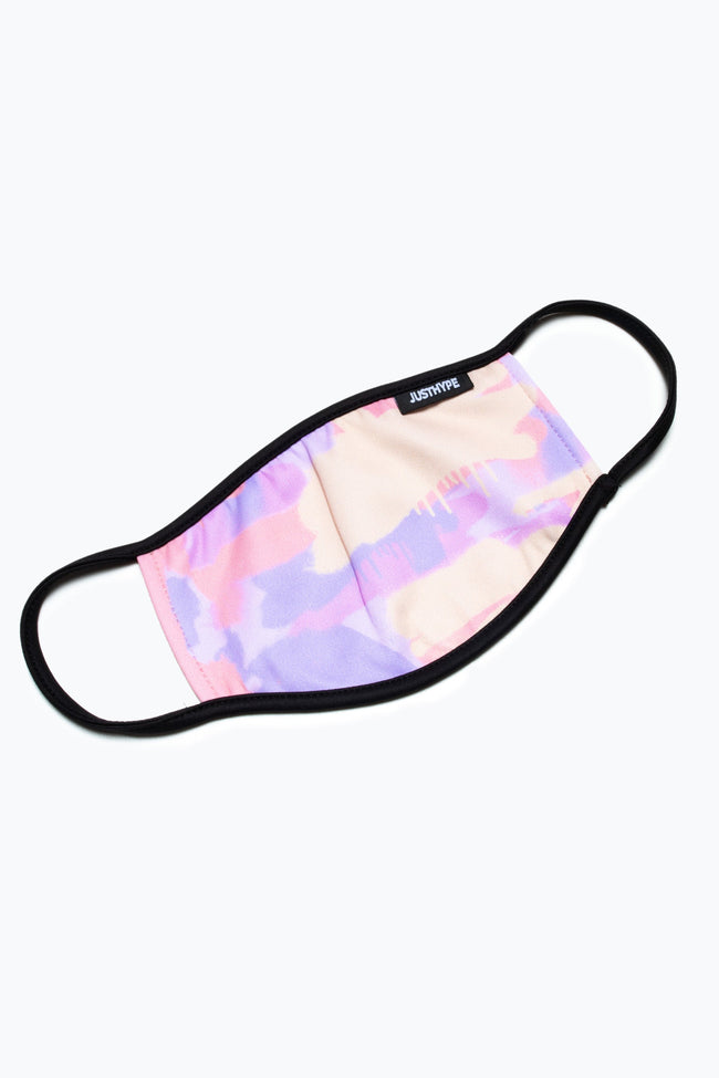 Hype Adult Pastel Graffiti Spray Face Mask