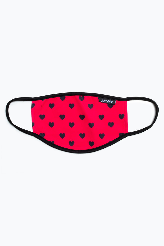 Hype Adult Pink Hearts Face Mask