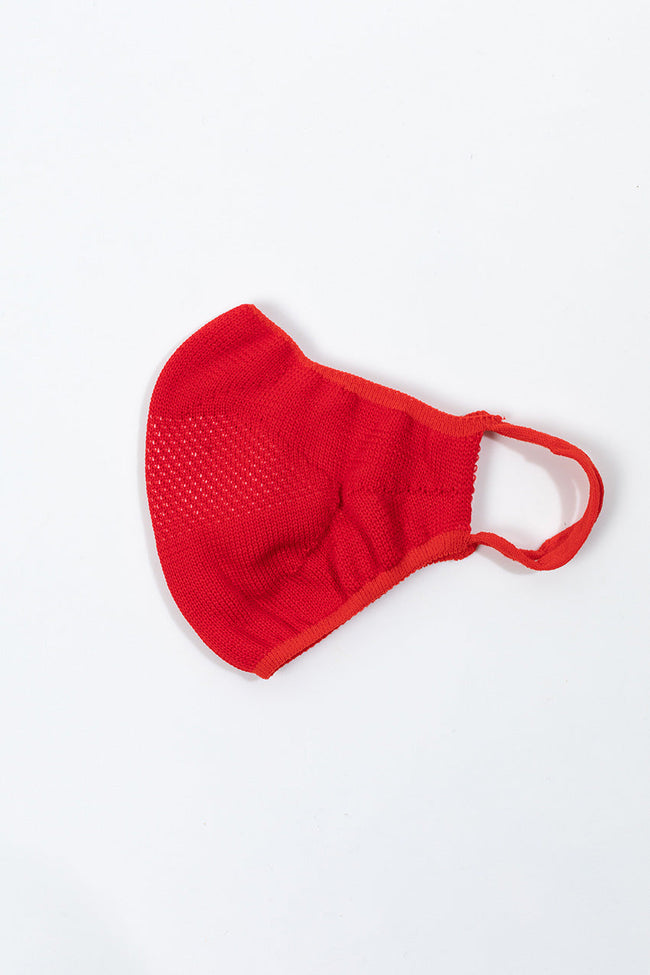 Hype Kids Red Knit Face Mask