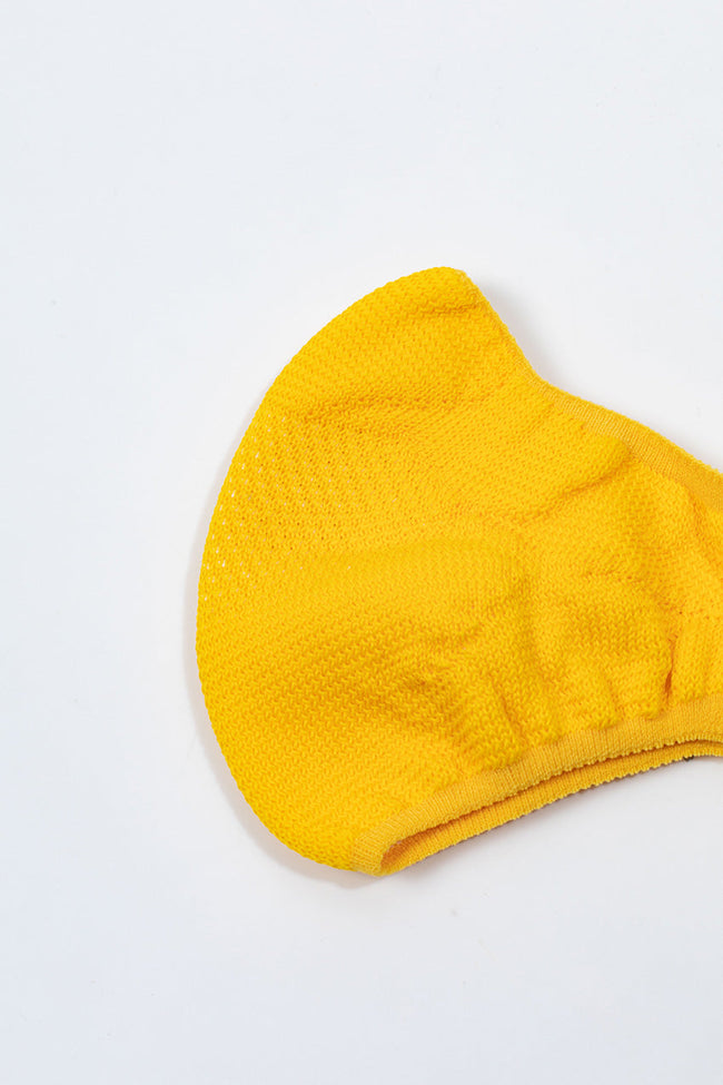 Hype Kids Yellow Knit Face Mask