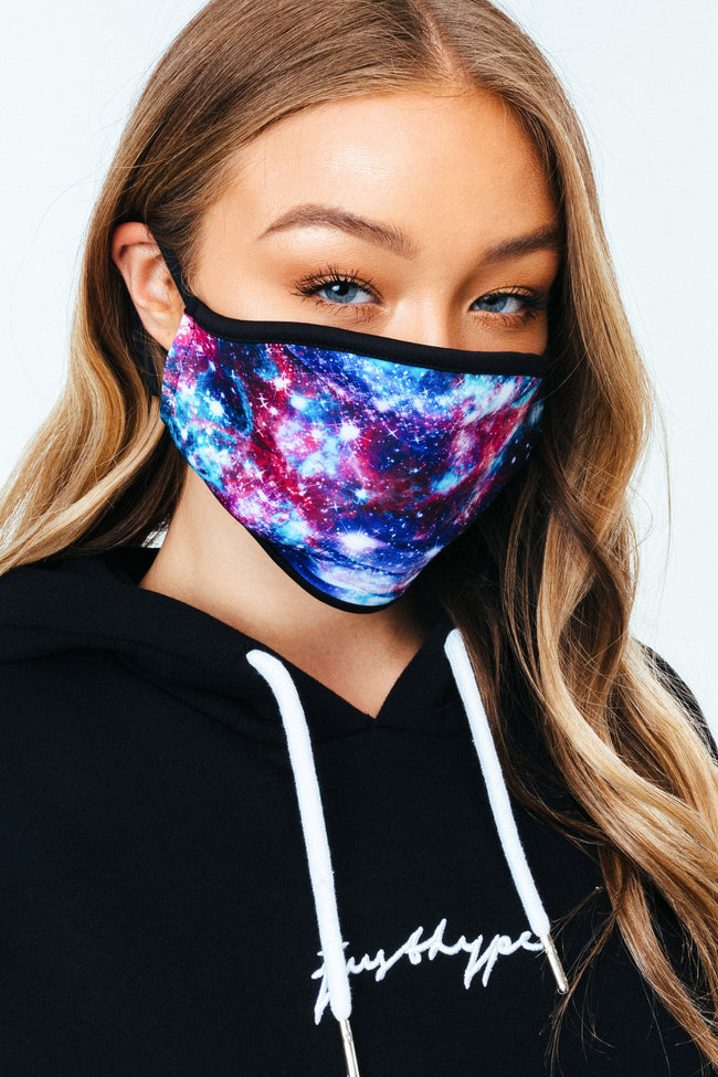 Hype 2X Adult Space & Pink Face Mask