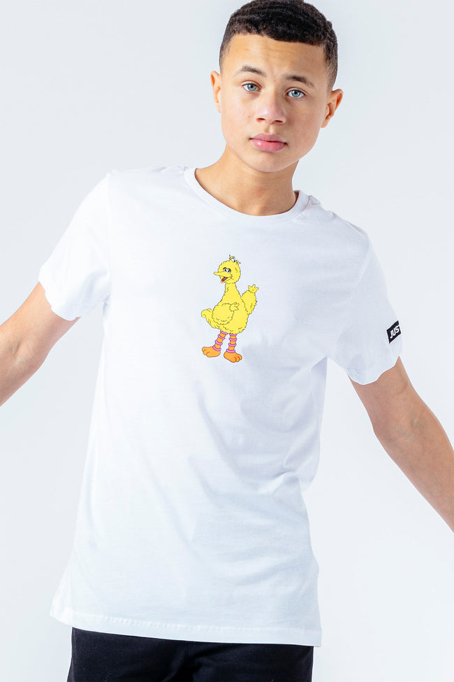 HYPE X SESAME STREET BIG BIRD WHITE LOGO KIDS T-SHIRT