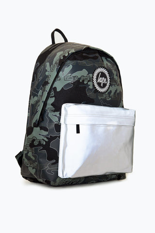 Hype X Sesame Street Grey Logo Camo Backpack