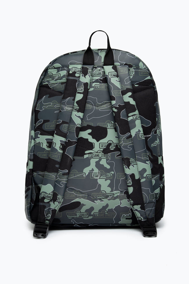 Hype X Sesame Street Grey Logo Camo Backpack