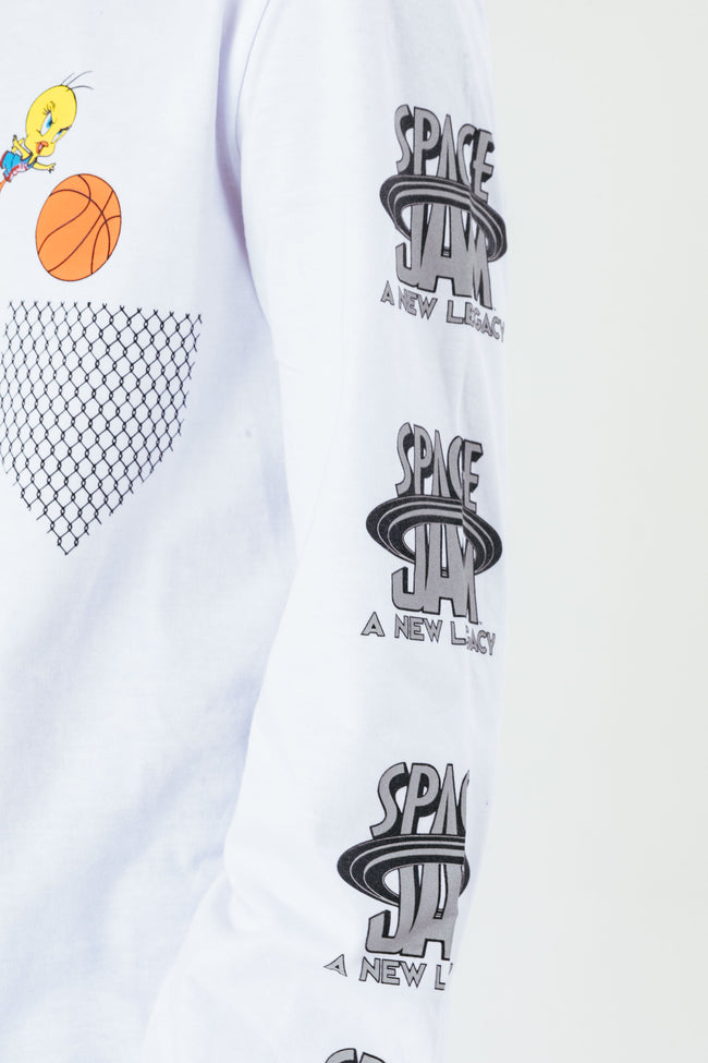 SPACE JAM X HYPE. SPACE JAM TWEETY BASKETBALL KIDS L/S T-SHIRT