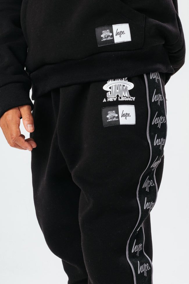 SPACE JAM X HYPE. SPACE JAM BLACK REFLECTIVE KIDS JOGGERS