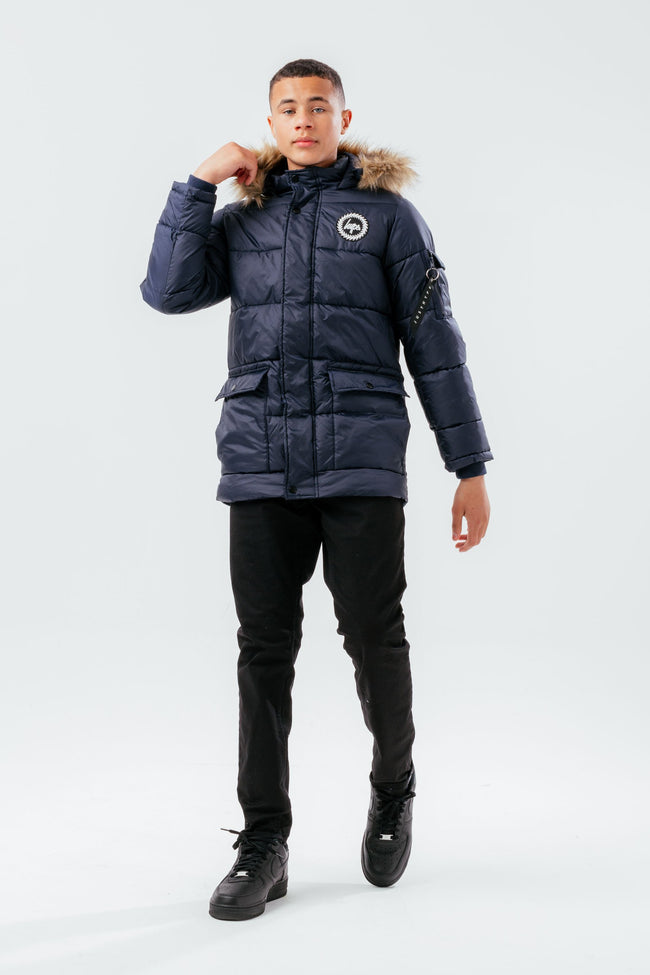 HYPE NAVY BOYS EXPLORER CREST JACKET