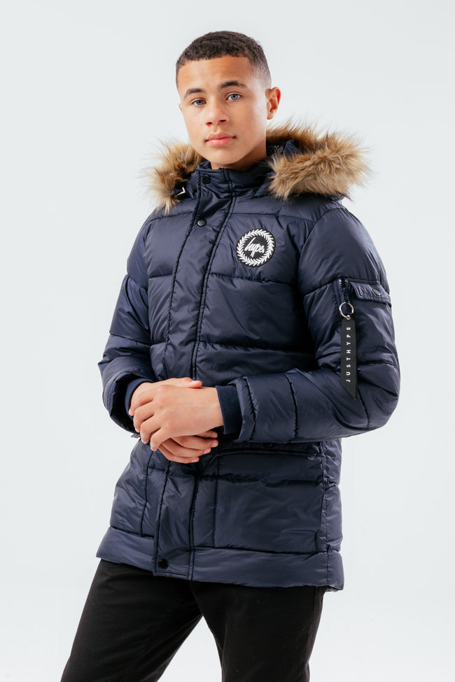 HYPE NAVY BOYS EXPLORER CREST JACKET