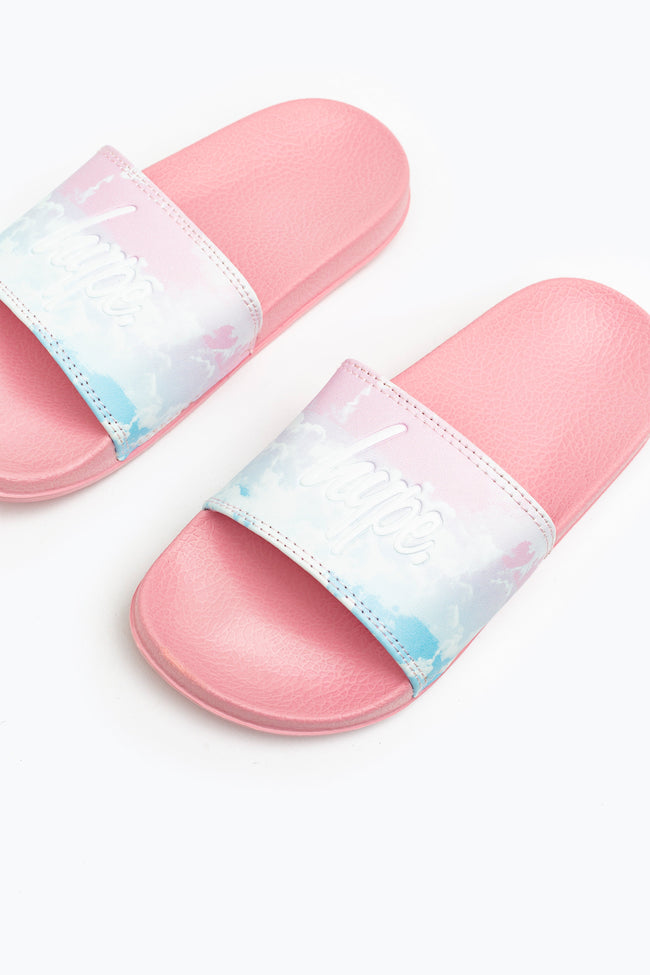 Hype Cloud Fade Kids Sliders