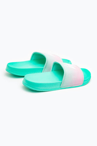 Hype Mint Speckle Fade Kids Sliders