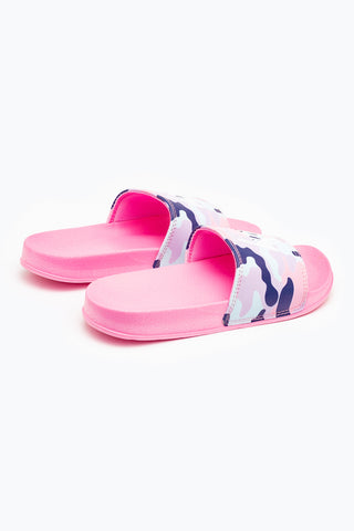 Hype Pastel Camo Kids Sliders