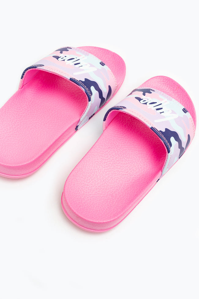 Hype Pastel Camo Kids Sliders