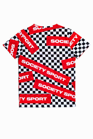 Society Sport Check Logo T-Shirt