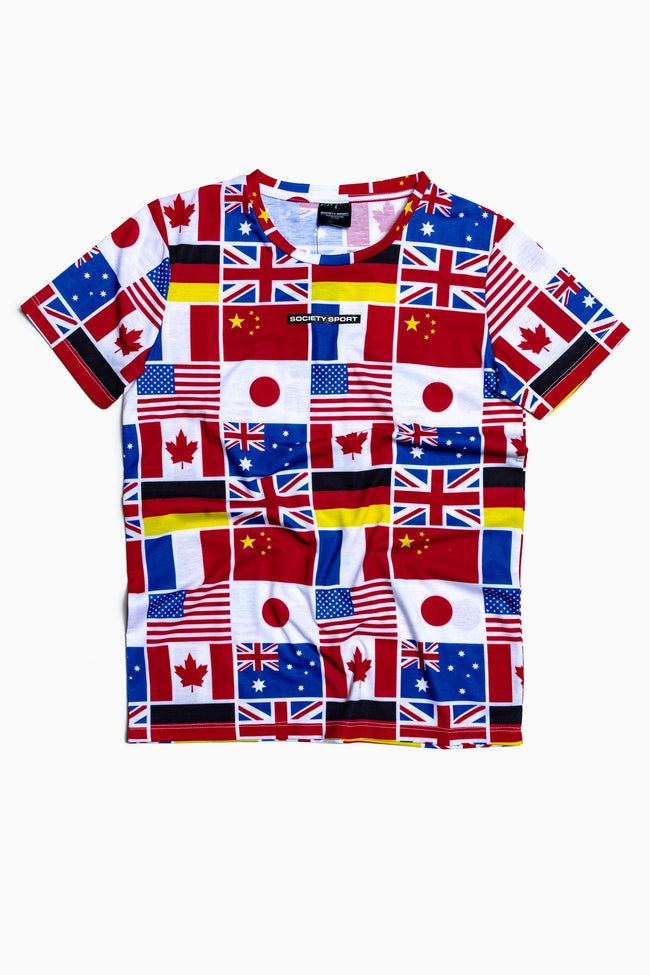 SOCIETY SPORT FLAGS T-SHIRT