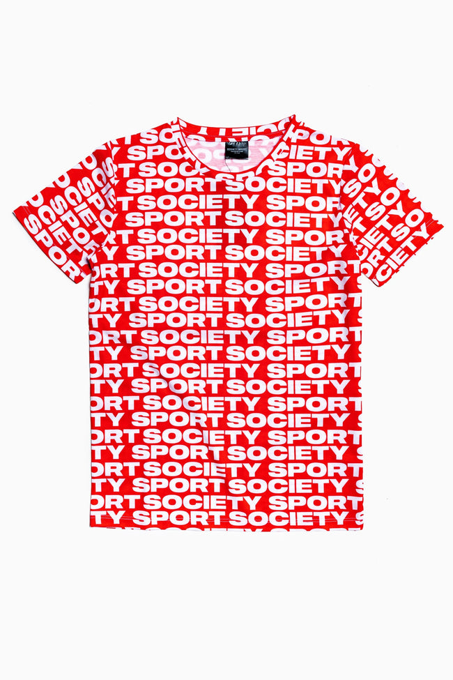 SOCIETY SPORT RED LOGO T-SHIRT