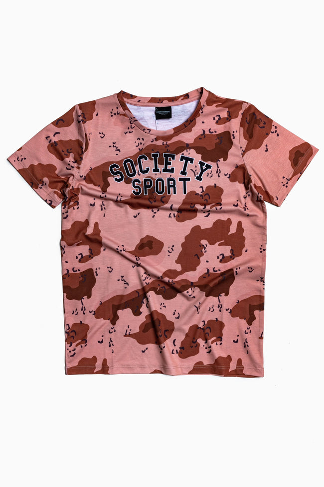 SOCIETY SPORT SAND CAMO T-SHIRT