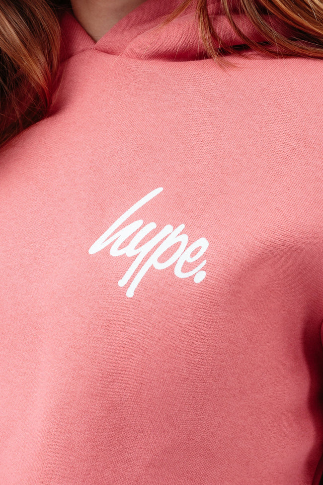 HYPE PINK KIDS CROPPED HOODIE