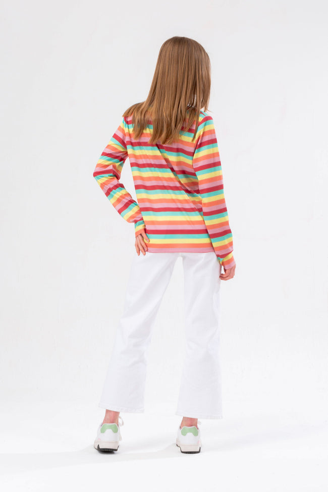 HYPE GIRLS RAINBOW L/S T-SHIRT