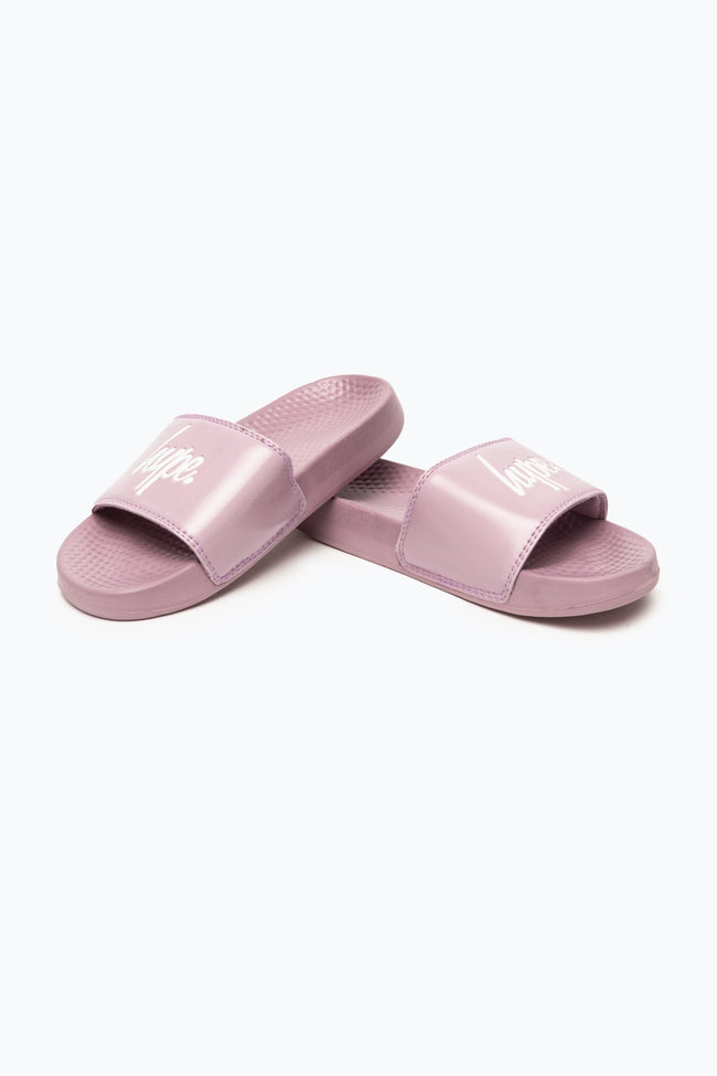 HYPE KIDS UNISEX LILAC DUSKY LILAC SLIDERS