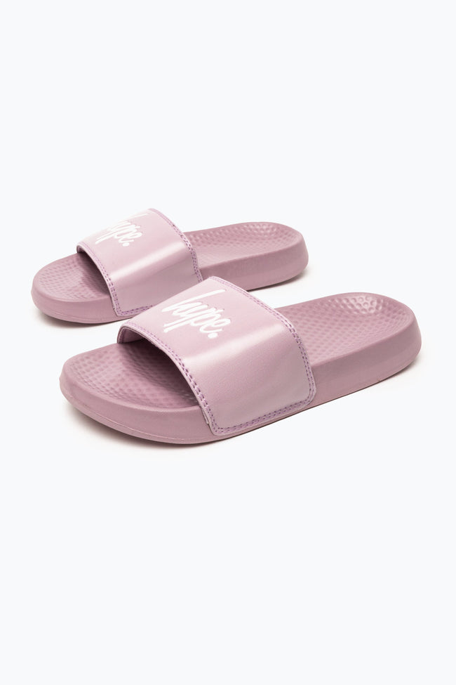 HYPE KIDS UNISEX LILAC DUSKY LILAC SLIDERS