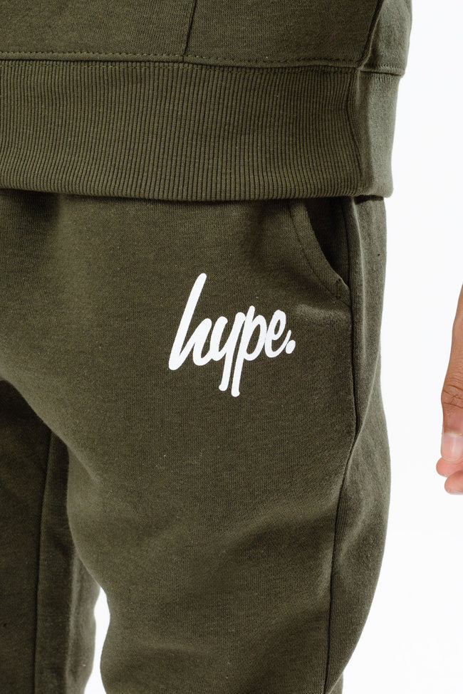 HYPE BOYS KHAKI SCRIPT TRACKSUIT