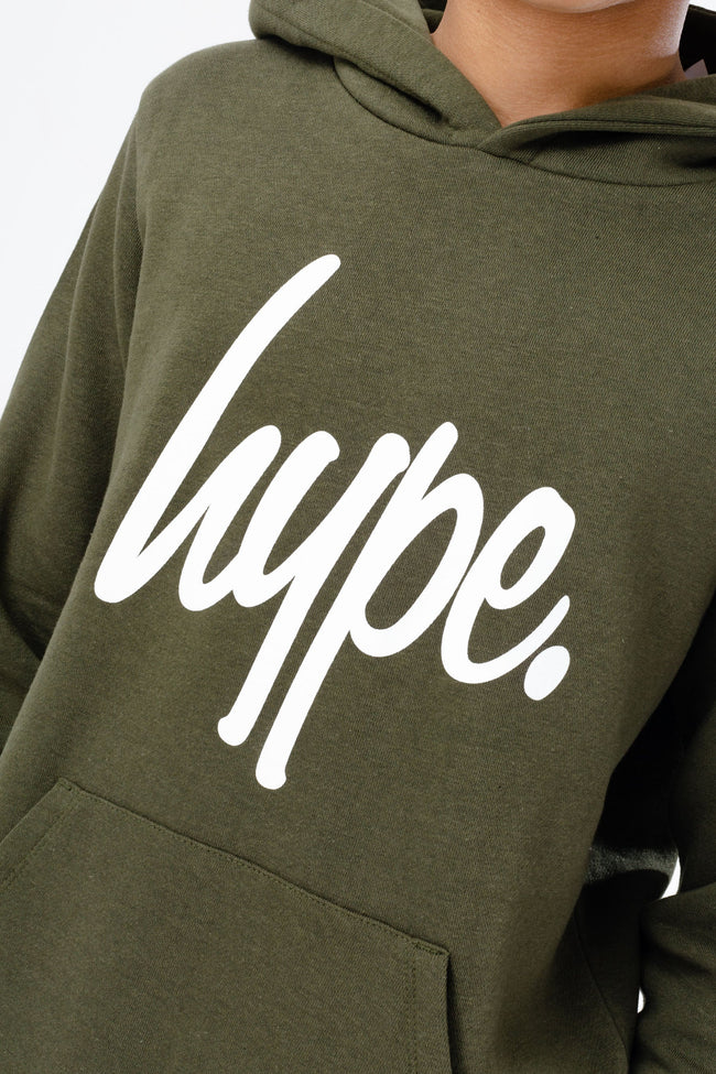 HYPE BOYS KHAKI SCRIPT TRACKSUIT