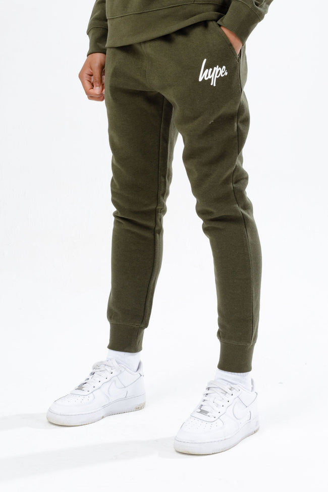 HYPE BOYS KHAKI SCRIPT TRACKSUIT