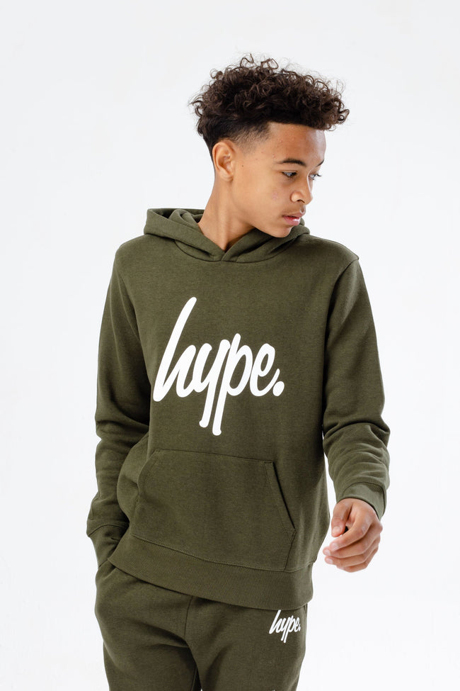 HYPE BOYS KHAKI SCRIPT TRACKSUIT