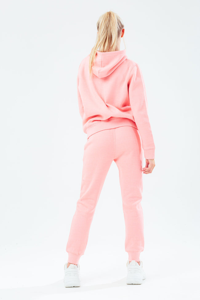 HYPE PINK MINI SCRIPT GIRLS TRACKSUIT SET