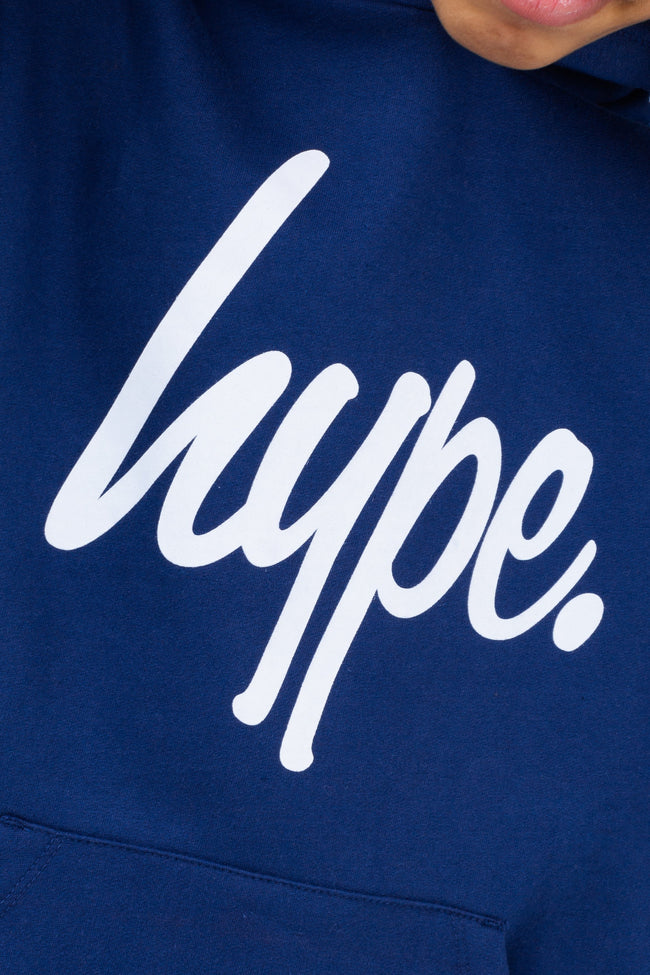 HYPE BOYS NAVY SCRIPT HOODIE & JOGGERS