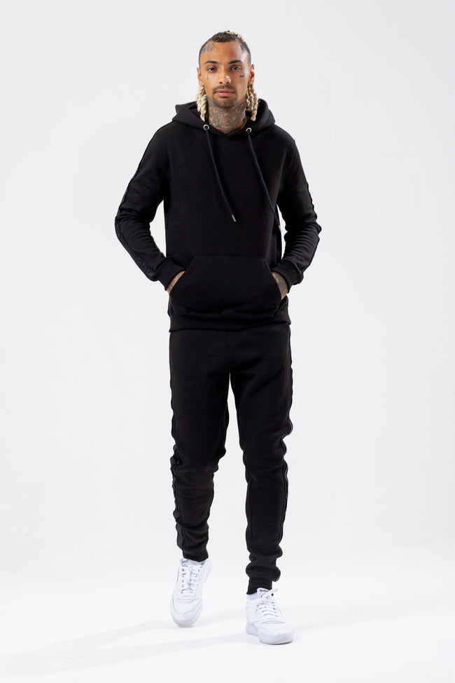 HYPE BLACK TONAL TAPE SCRIBBLE LOGO MEN'S JOGGERS