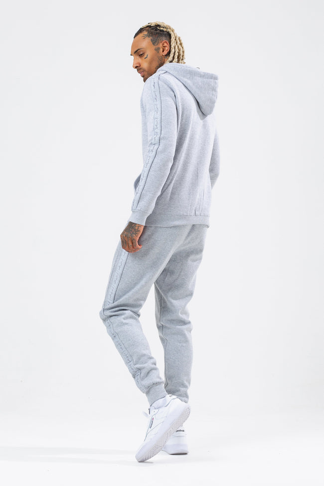 HYPE GREY TONAL TAPE SCRIBBLE LOGO MEN'S JOGGERS