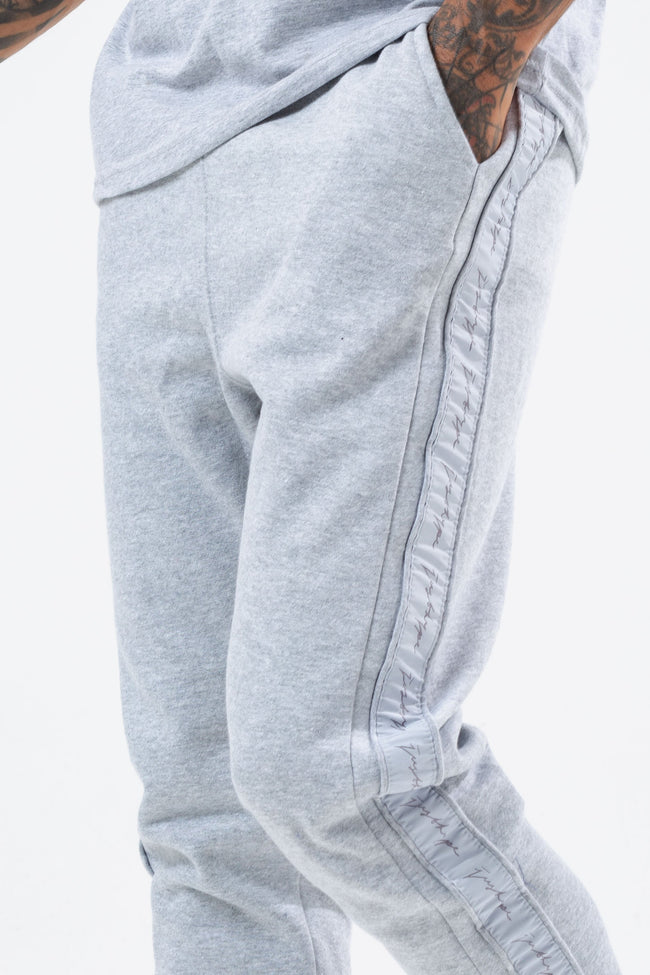 HYPE GREY TONAL TAPE SCRIBBLE LOGO MEN'S JOGGERS