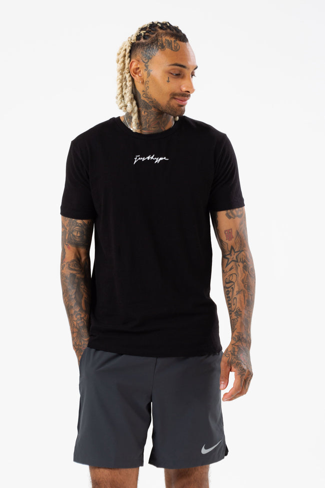 SPACE JAM X HYPE. BLACK SCRIBBLE LOGO MEN'S T-SHIRT