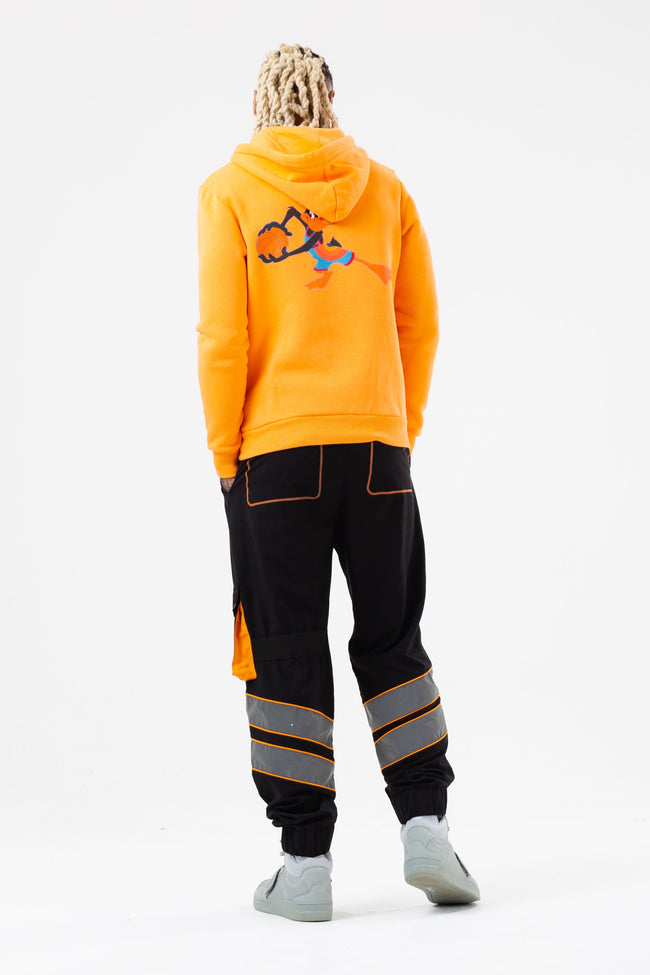 SPACE JAM X HYPE. ORANGE SCRIBBLE MEN'S PULLOVER HOODIE